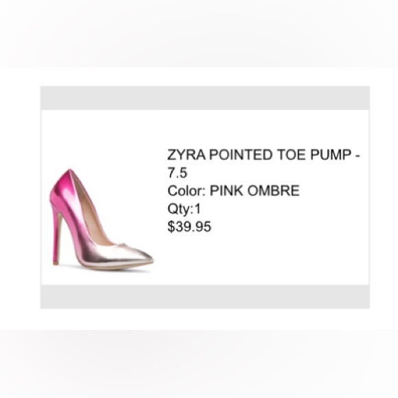 Shoe Dazzle Women's Metallic Pink Heels - Picture 6 of 6